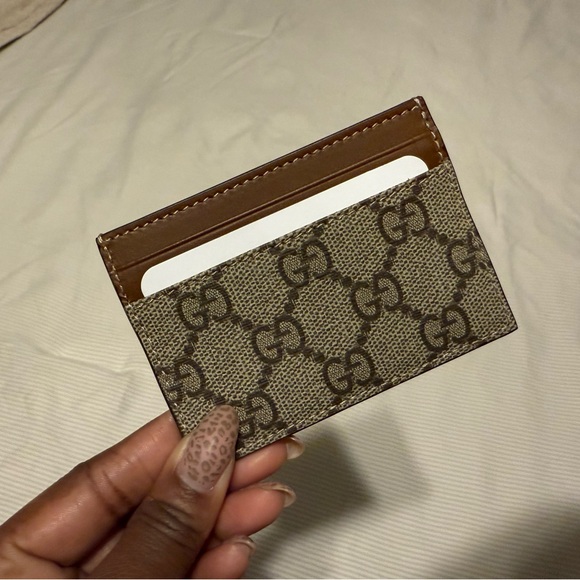 Gucci GG Supreme Calfskin Cardholder Card Case Wallet - Picture 6 of 8